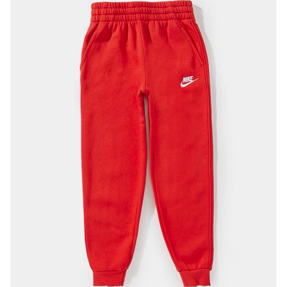 Nike Dri-FIT Unisex Kids Red Jogger Pants, Large, NWT
